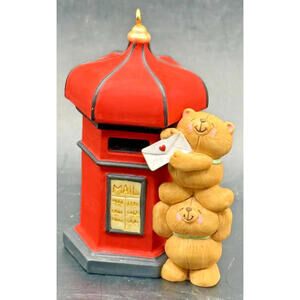 Hallmark Keepsake Forever Friends Collection, Teddys Mailbox, 1998, Vintage